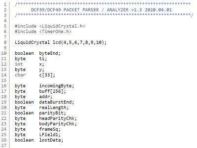 DCF39 PACKET PARSER