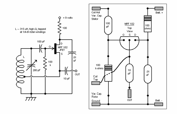 schematic crystal set bfo #1