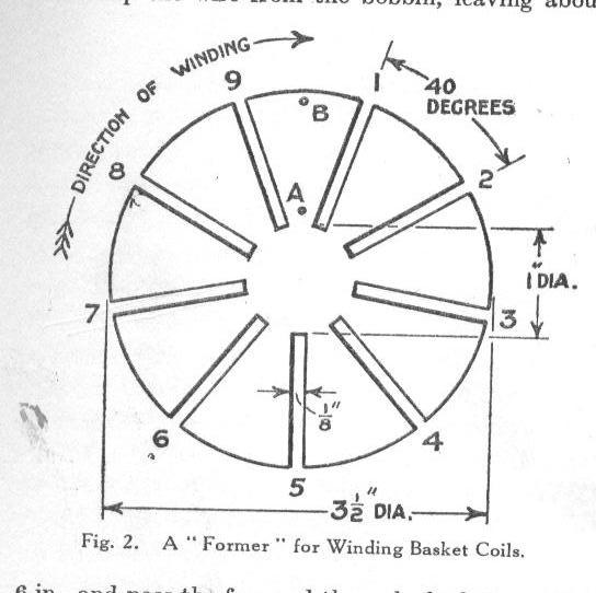 variometer crystal set spiderweb coil